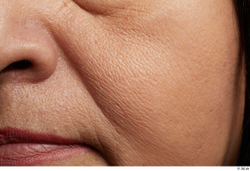 Face Mouth Cheek Skin Woman Chubby Wrinkles Studio photo references